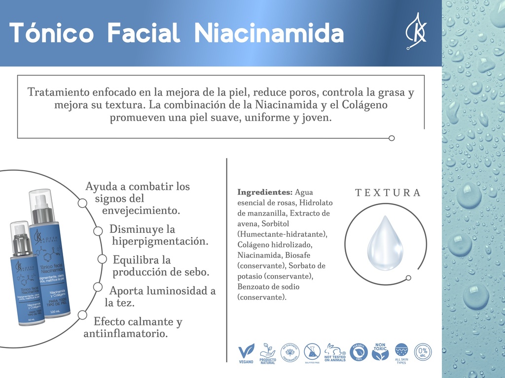 TÓNICO DE NIACINAMIDA 60 ML