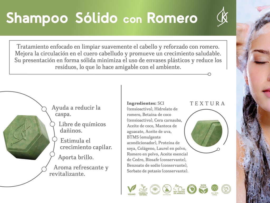 SHAMPOO SÓLIDO DE ROMERO 80 G